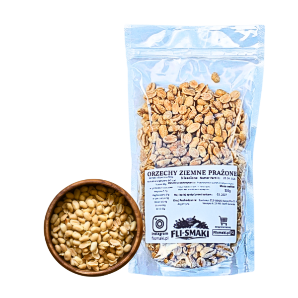 Archaidy niesolone Orzechy ziemne prażone niesolone 500g (archaidowe)