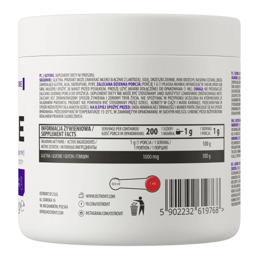 OstroVit Glicyna 200 g naturalny