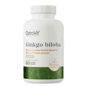 ginko biloba OstroVit Miłorząb Japoński VEGE 60 kapsułek