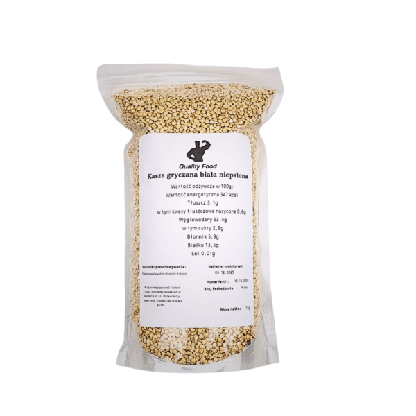 kasz gryczana biala Kasza gryczana biała niepalona 1kg