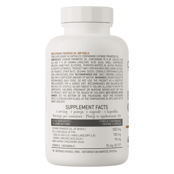 OstroVit Olej z Wiesiołka 60 kapsułek