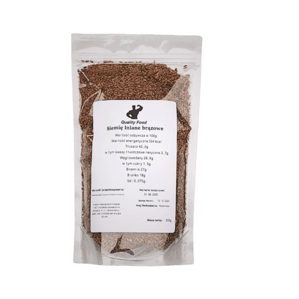 Siemię lniane brązowe 1kg