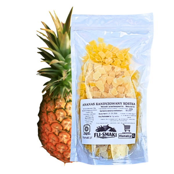 Ananas kandyzowany kostka 500g