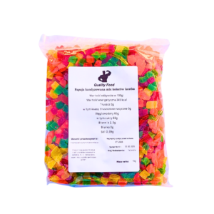 Papaja kandyzowana kostka mix kolorów 1kg