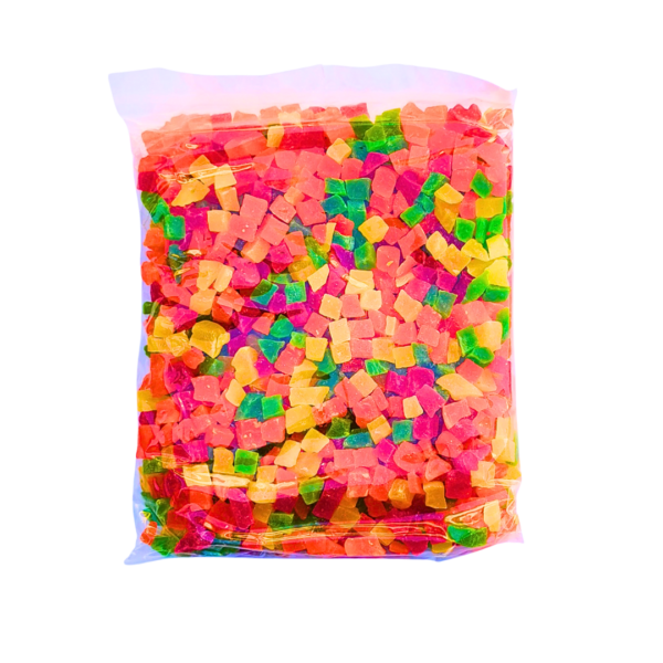 Projekt bez nazwy (84) Papaja kandyzowana kostka mix kolorów 1kg