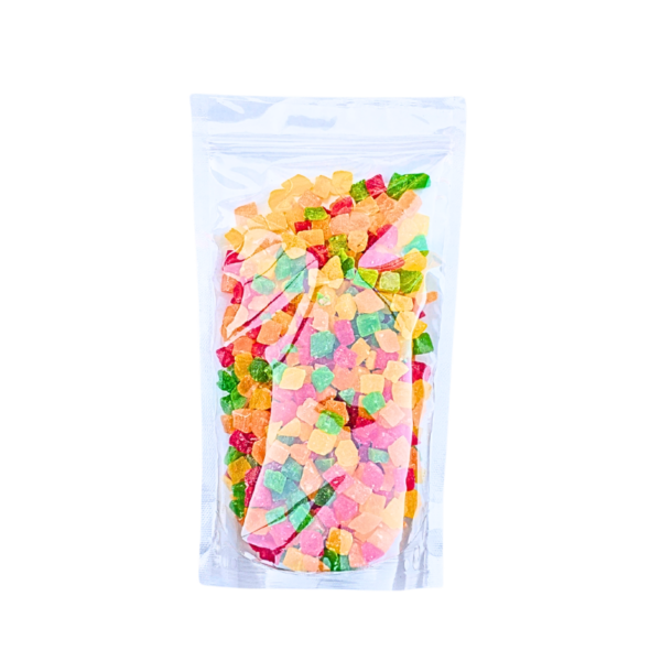 Papaja kandyzowana kostka mix kolorów 1kg