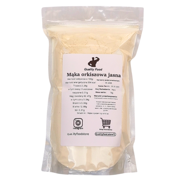 Mąka orkiszowa jasna 1kg