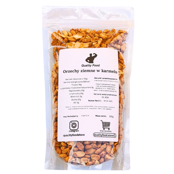 Orzeszki ziemne w karmelu 500g
