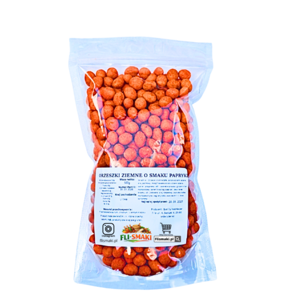 orzeszki paprykowe Orzechy ziemne w panierce paprykowej 500g