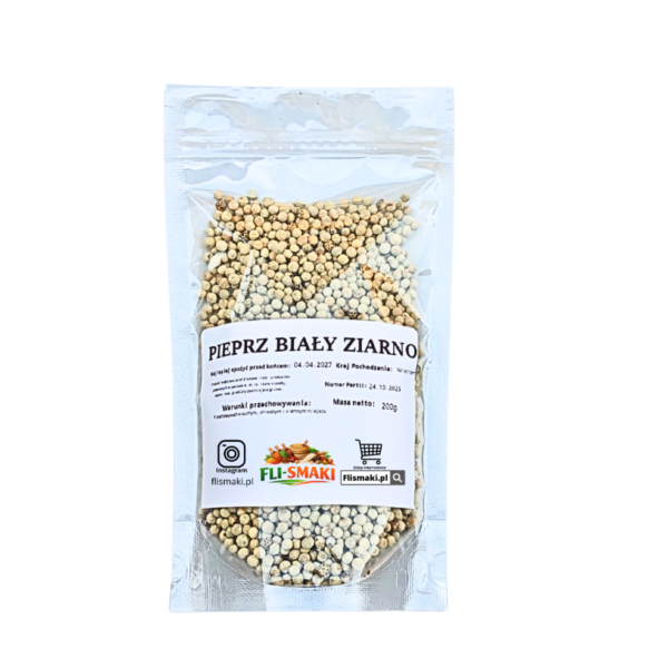 Pieprz biały ziarno 200g