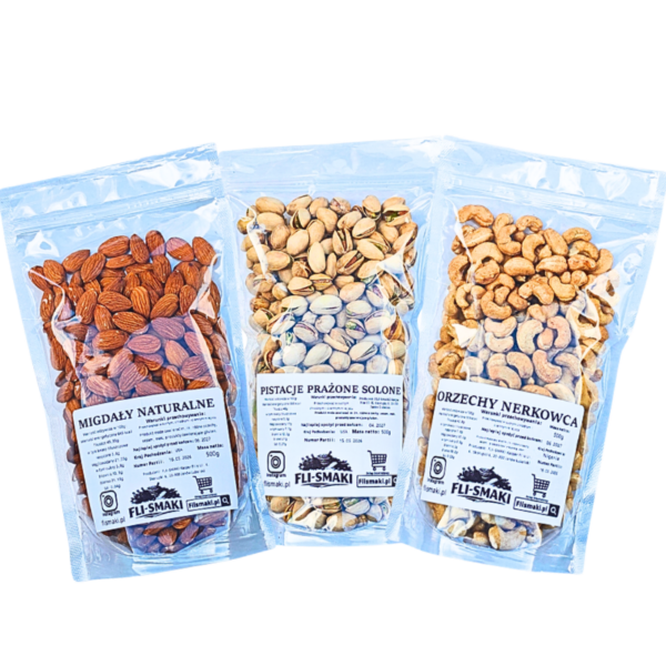 pis,ner,mig Zestaw Orzechów Premium 3x500g