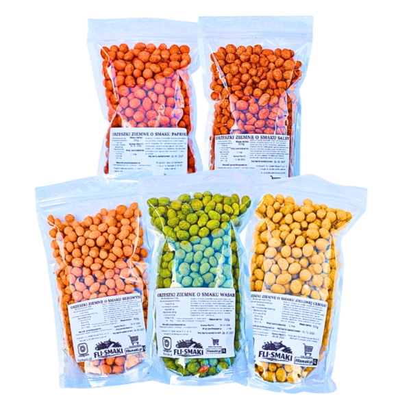 Zestaw orzeszków w panierce 5x500g